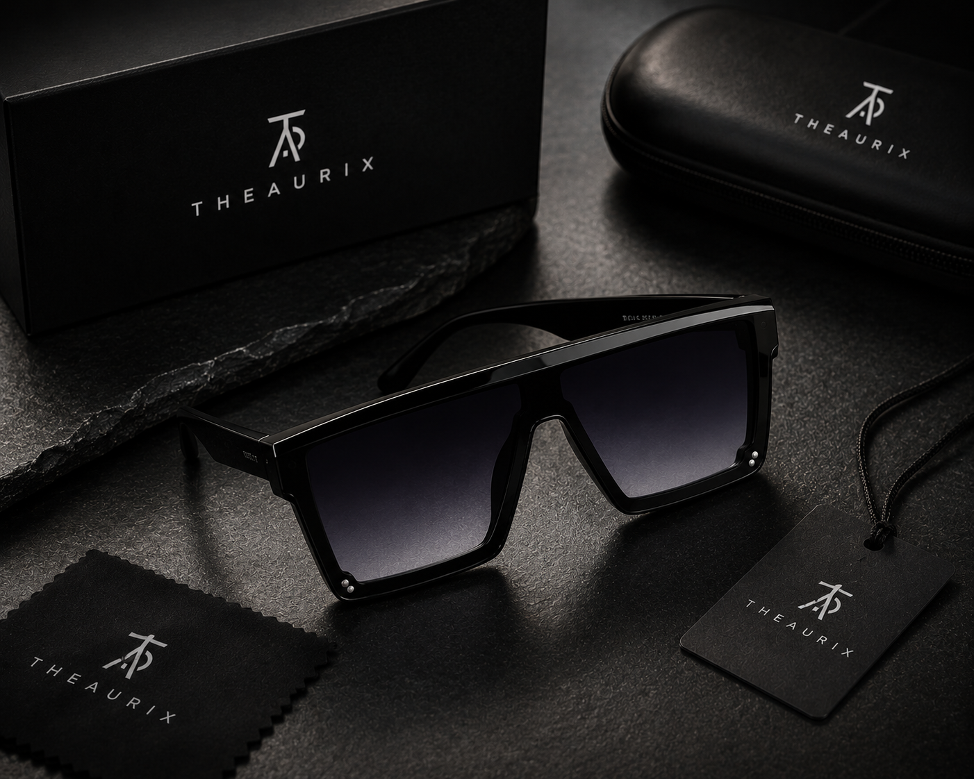 THEAURIX SHADOW™ | Premium Oversized Smart Sunglasses