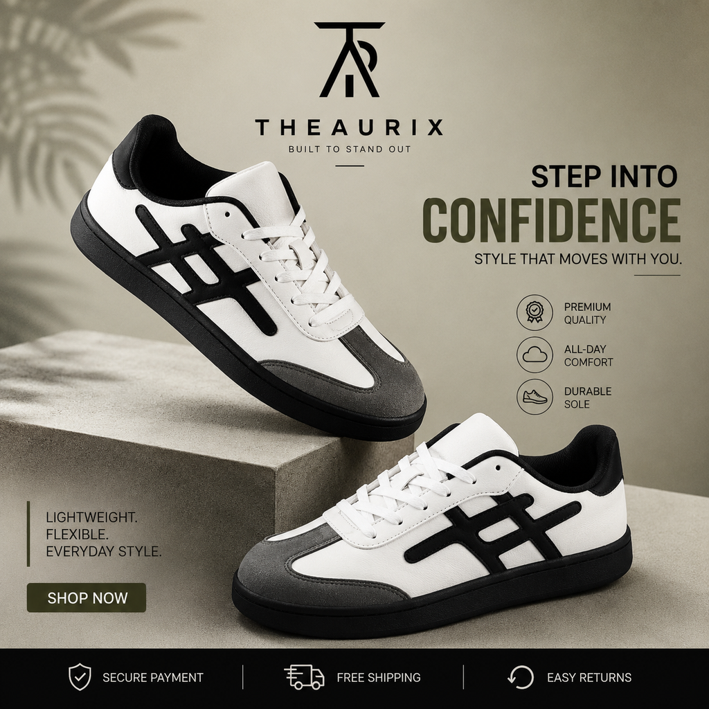 THEAURIX STRIDE™ | Premium Everyday Sneakers.