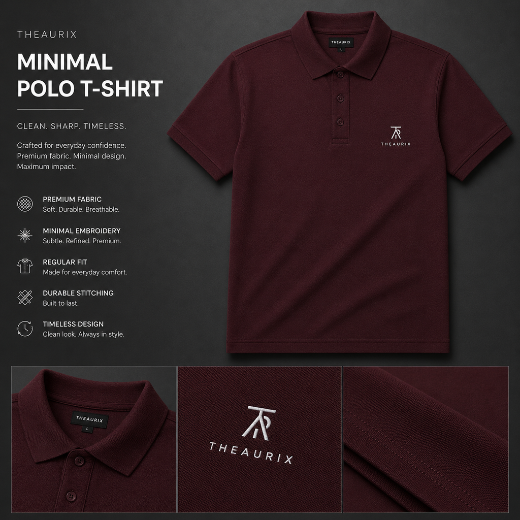 THEAURIX Minimal Polo T-Shirt