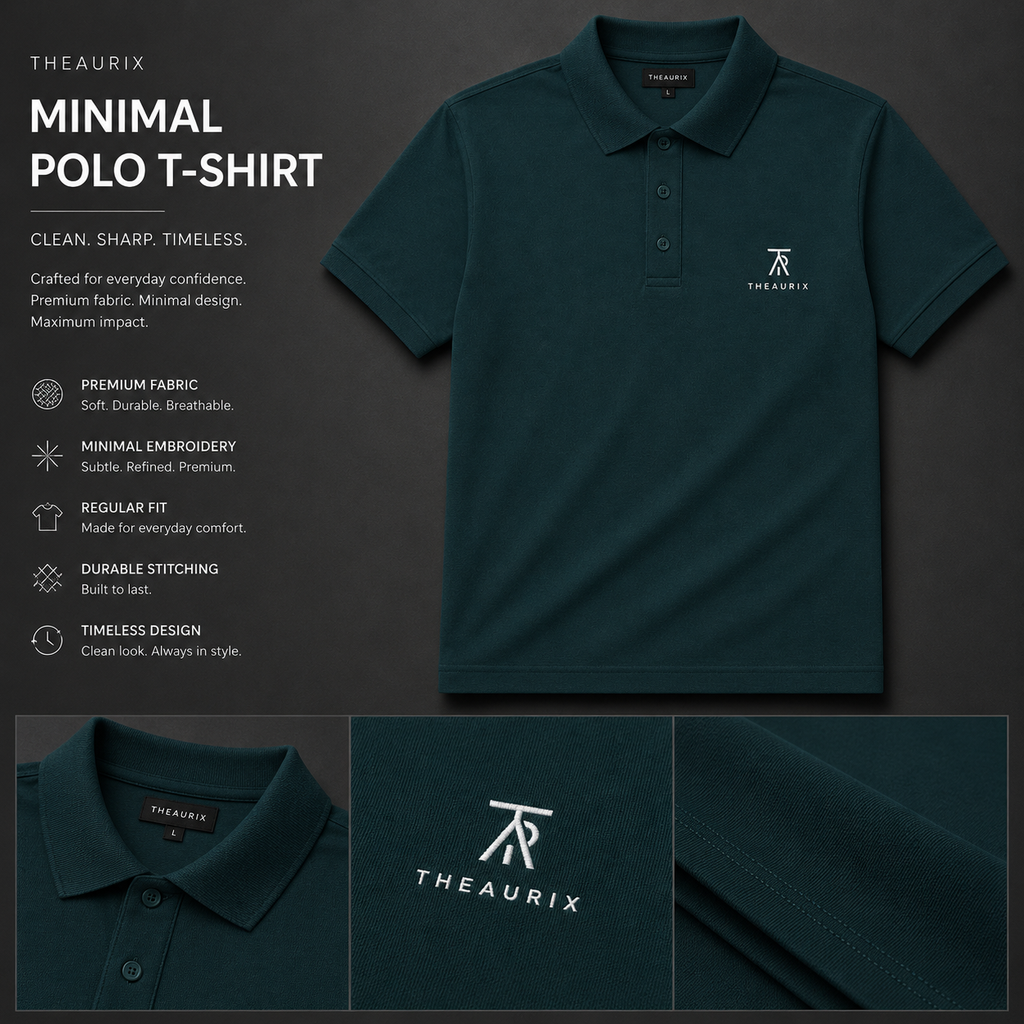 THEAURIX Minimal Polo T-Shirt