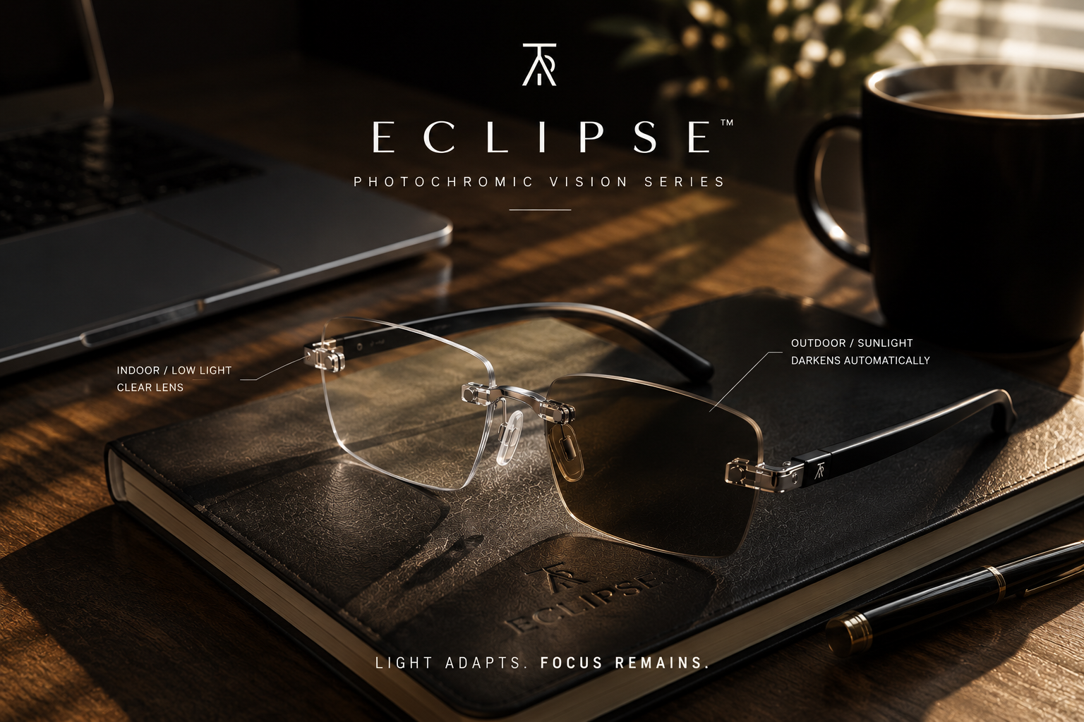 THEAURIX ECLIPSE™ | Smart Photochromic Eyewear