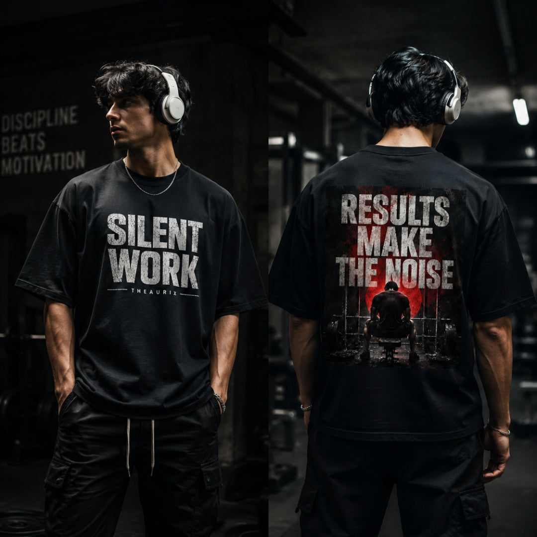 SILENT WORK Oversized Tee