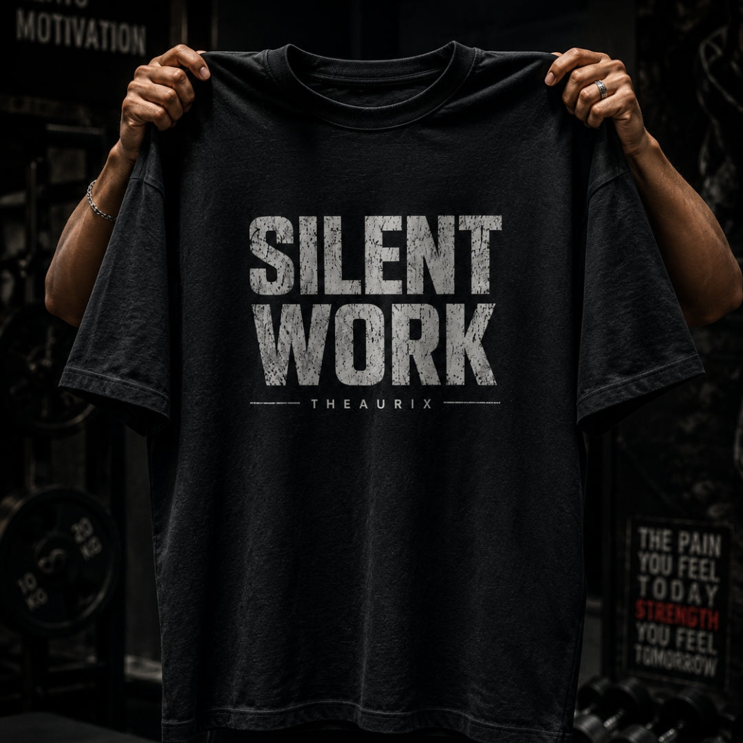 SILENT WORK Oversized Tee