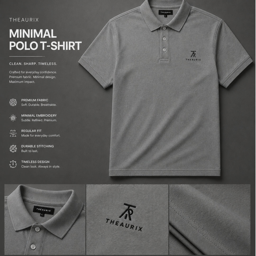 THEAURIX Minimal Polo T-Shirt