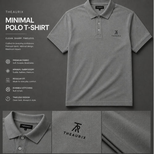 THEAURIX Minimal Polo T-Shirt