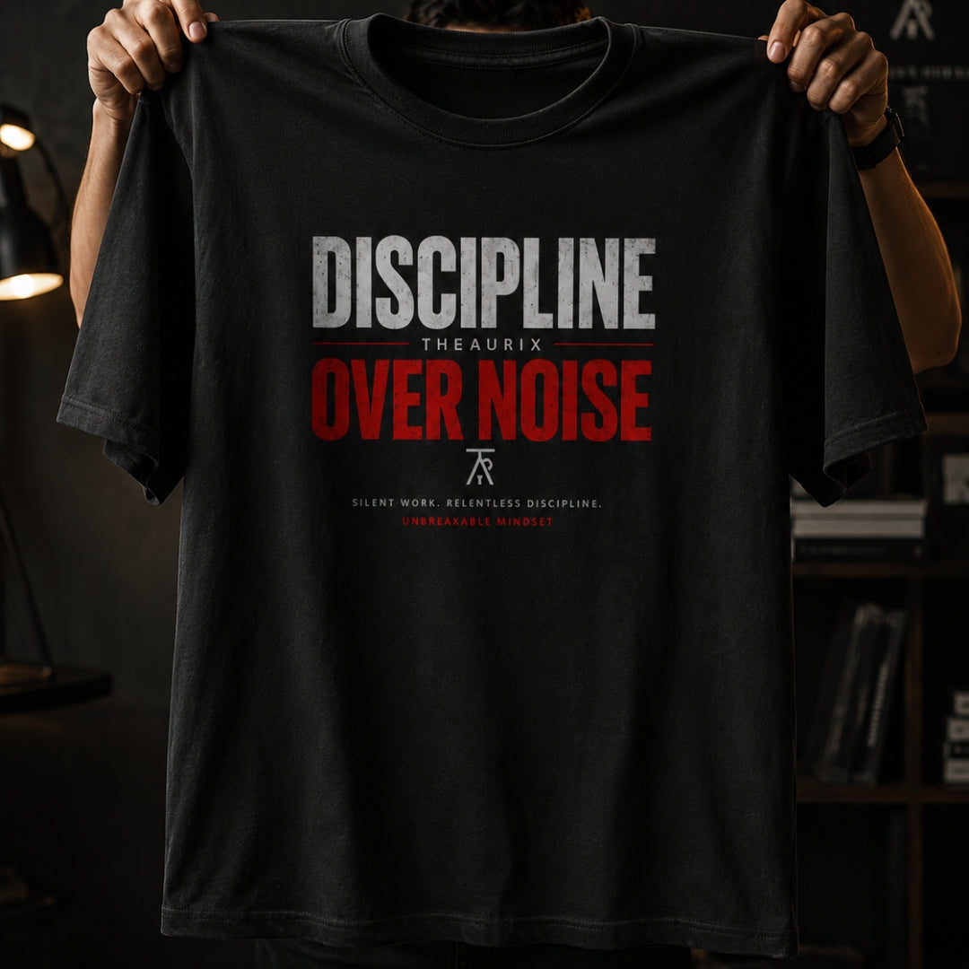 DISCIPLINE OVER NOISE Oversized Tee