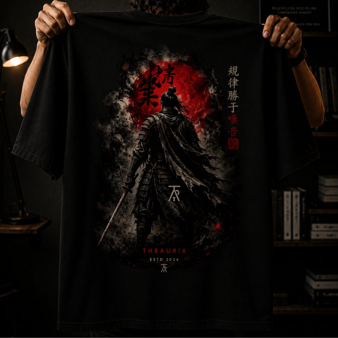 DISCIPLINE OVER NOISE Oversized Tee