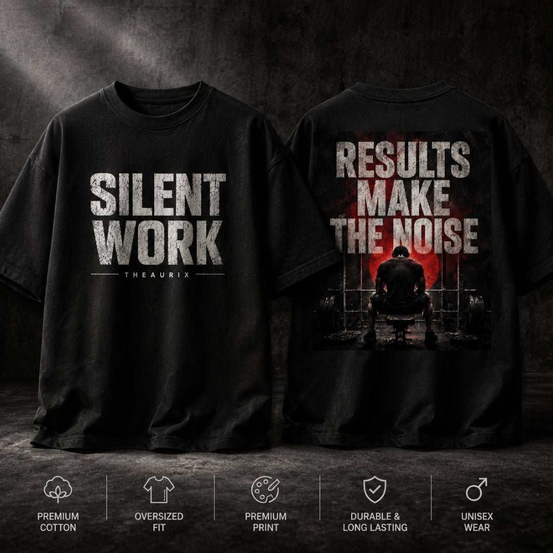 SILENT WORK Oversized Tee
