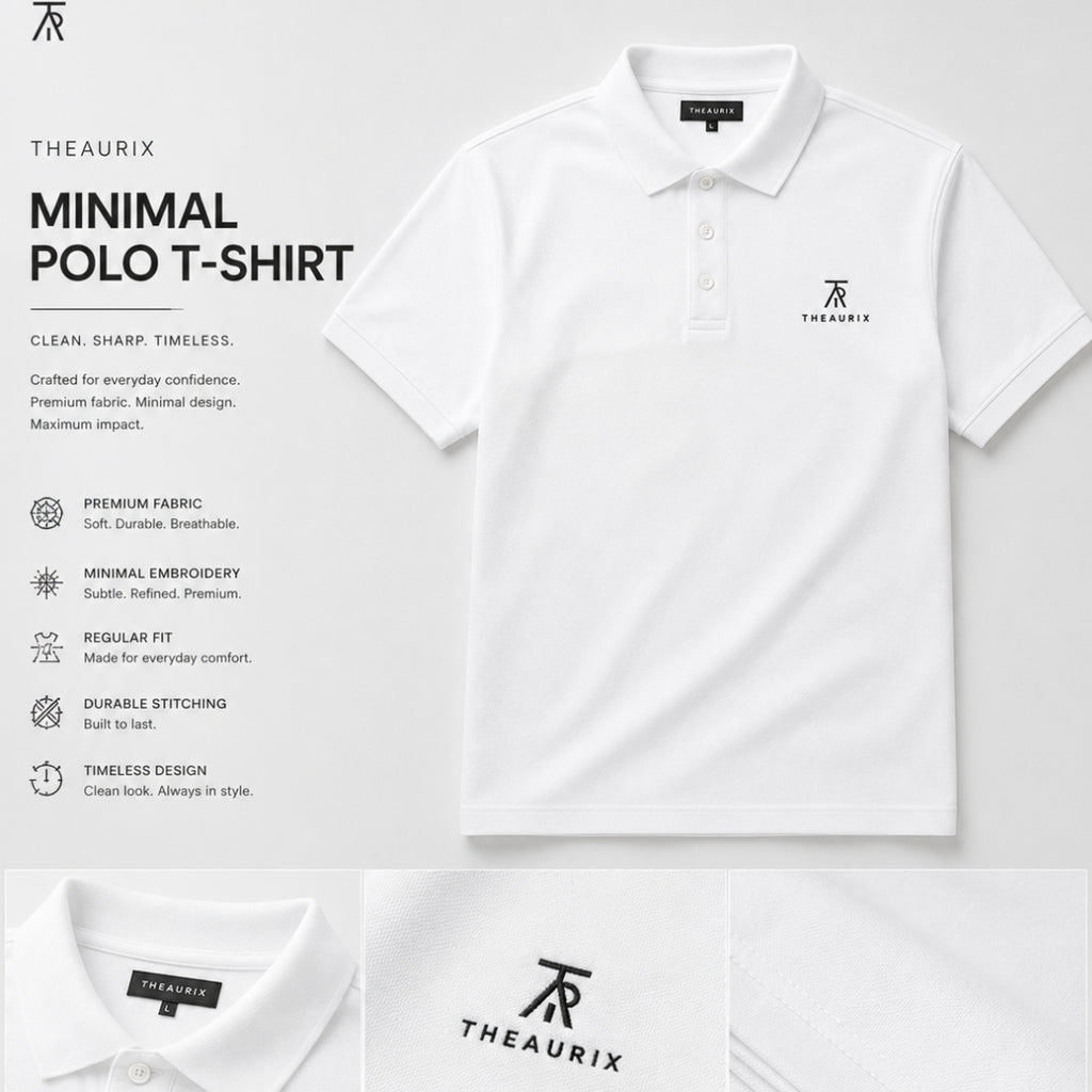 THEAURIX Minimal Polo T-Shirt
