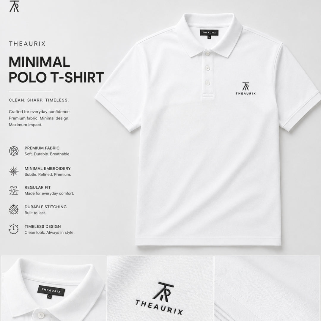 THEAURIX Minimal Polo T-Shirt